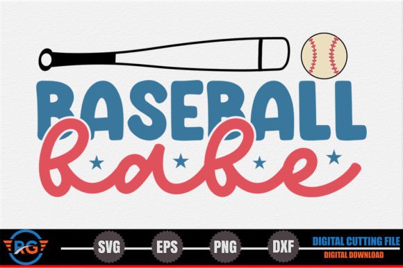 Baseball Babe – Retro Baseball SVG