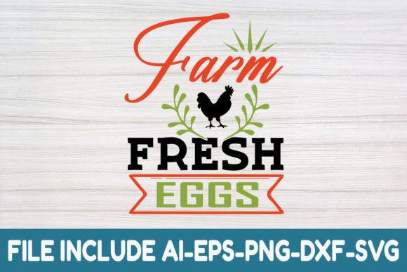 Farm Fresh Eggs- Farmhouse Svg