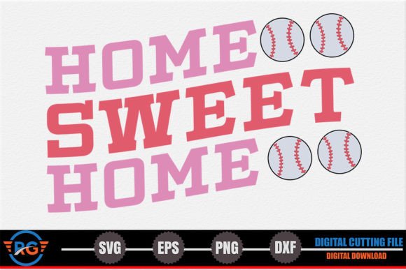 Home Sweet Home – Retro Baseball SVG