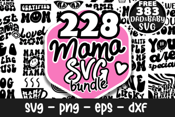 Mama Svg Bundle Groovy Mama