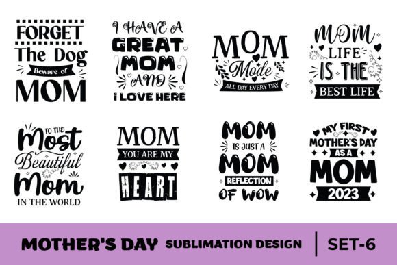 Mothers Day Svg Sublimation Bundle 6