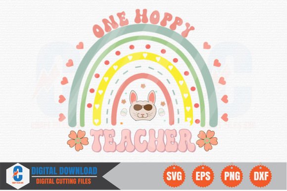 One Hoppy Teacher Retro SVG: A Designer's Review