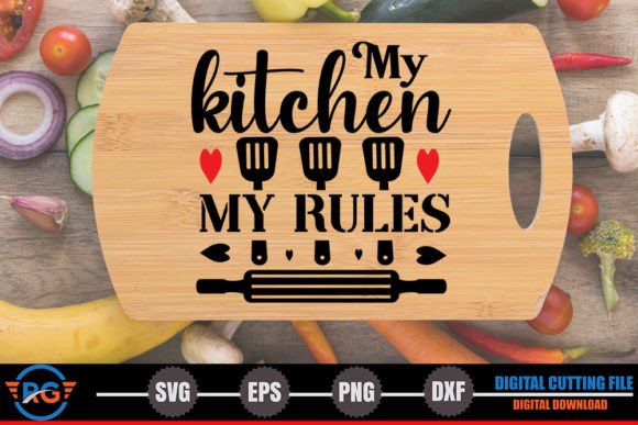 Review: My Kitchen My Rules Cutting Board SVG for Embroidery